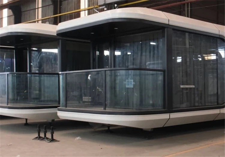 prefab fireproof apple house capsule sleeping pod 6