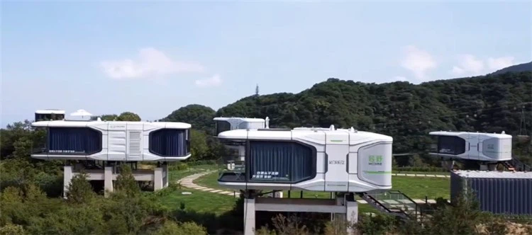 prefab mobile space capsule house homes 1