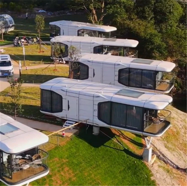 prefab mobile space capsule house homes 1